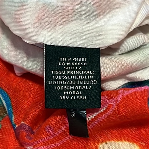 Lauren Ralph Lauren linen blend paisley floral dress - Picture 5 of 5